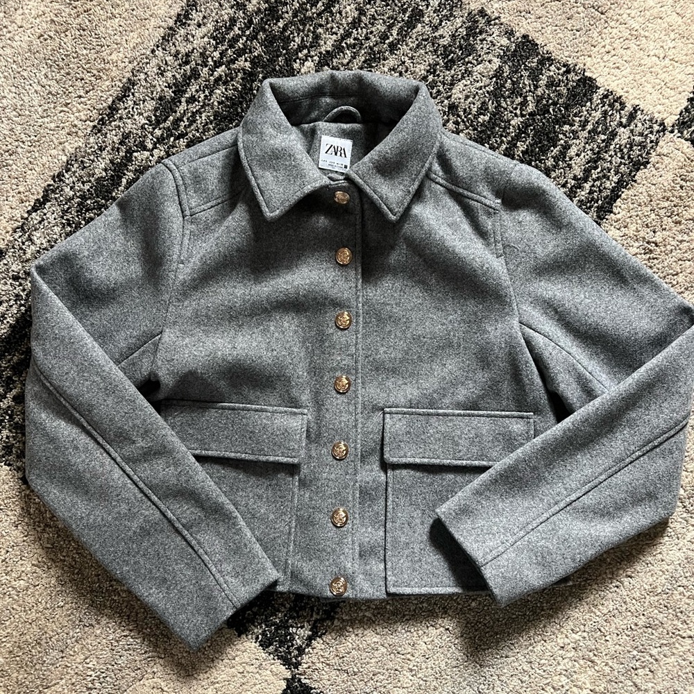 Zara cropped coat